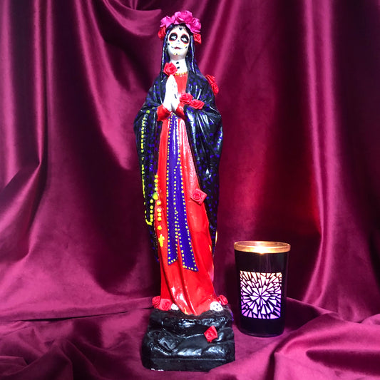Virgin Mary statuette "Calaveras"