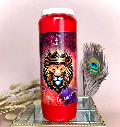 Novena candle “I am courage” ~to find courage and strength~