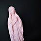 Statuette Vierge Marie couleur rose pastel - leclaireuseboutique