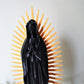 Statuette Vierge de Guadalupe noir pailleté et or - leclaireuseboutique