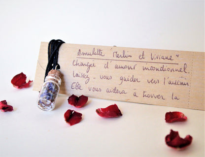 Amulette d'intention "Merlin & Viviane" ~ Amour inconditionnel ~